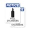 Signmission Full Cylinders OSHA Notice Sign, Plastic, 7in W x 10in L, 2PK OS-2PACK-NS-P-710-V-12961 - alternate 1